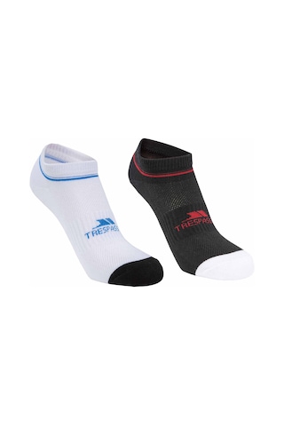 Trespass Isolate - 2 Pk Unısex Coolmax Traıner Lıner Sock Renkli Renkli