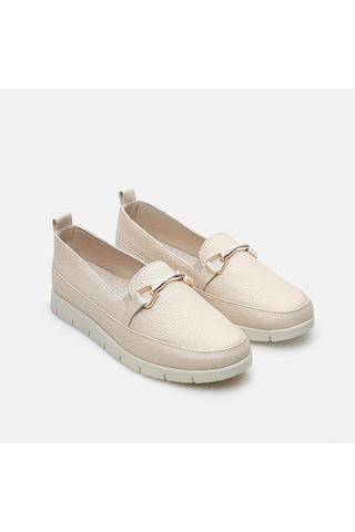 Hotiç Hakiki Deri Bej Kadın Loafer 01ayh286000a310 Bej-beıge Bej