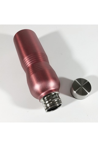 Samdoo Siyah 750ml Çelik Paslanmaz Çelik Termos Bardak, Outdoor Spor Araçlarda Kullanım, Bel Daraltıcı Düz Açık Tasarım Çok Renkli