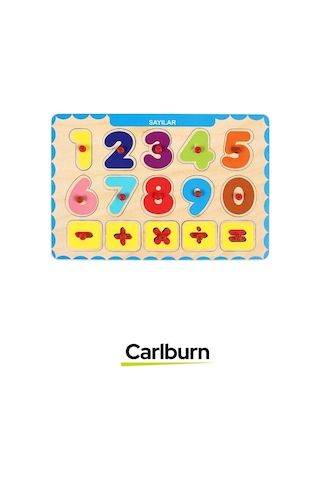 Özel Üretim Eğitici Öğretici Zeka Geliştirici Çocuk Ebeveyn Sayılar Ahşap Tutmalı Puzzle