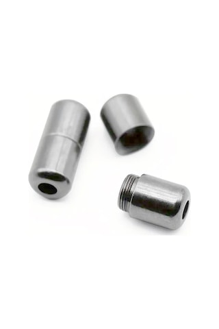 Ayarlanabilir 1 Çift Beyaz Vidalı Kapsül Uçlu 6 Mm Lastik Pratik Bağcık Beyaz