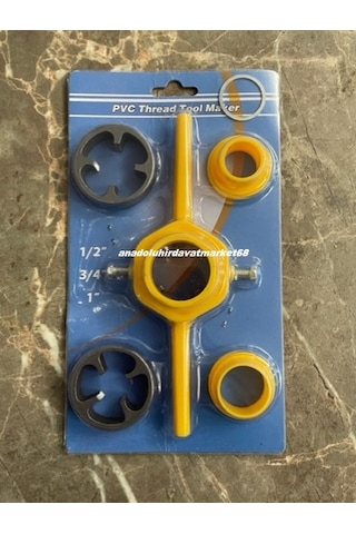 Mrc Pprc Boru Diş Açma Seti Pvc Boru Paftası Kangal Boru Diş Açma 6pcs