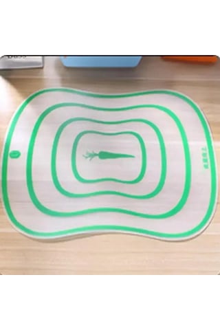 Esnek Şeffaf Kesme Tahtası Mutfak Pp Sınıflandırma Doğrama Tahtası Sebze Et Kesme Tahtası Mutfak Aksesuarları Yeşil