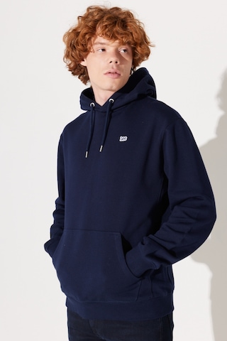 Lee Regular Fit Normal Kesim Pamuk Lacivert Erkek Içi Polarlı Kapüşonlu Sweatshirt L80YRYA67 Lacivert