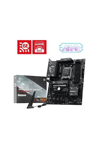 Msı B850 Gamıng Pro Wıfı6e Am5 Ddr5 8200+ Oc Mhz Atx Gaming Aaaa11msı0046
