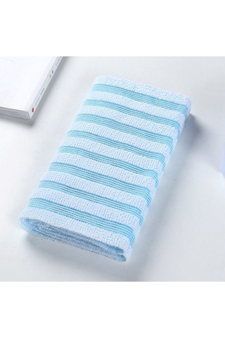 Yetişkin Arka Ovma Banyosu Havlu Uzun Strip Banyo Sünger Havlu Duş Vücut Temizleme Kullanımı Blue
