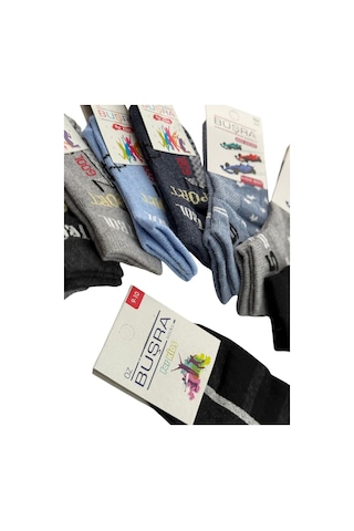 8'li Çocuk Patik Okul Çorabı Mix Desen Çok Renkli