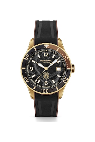 Montblanc Iced Sea Automatic Date 133300 Altın - Mavi