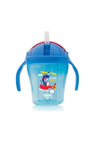 Wee Baby Pipetli Bardak 200 ML 12+ Ay Mavi