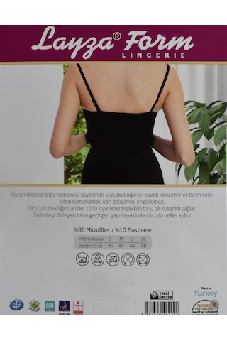 Liza 15010 Agraflı Toparlayıcı İnce Askılı Atlet-4204 - Beyaz