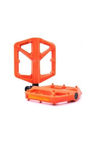 Promend Renkli Platform Pedal Mtb Freeride Dirt Jump Kaymaz Plastik Pedal Turuncu Renk