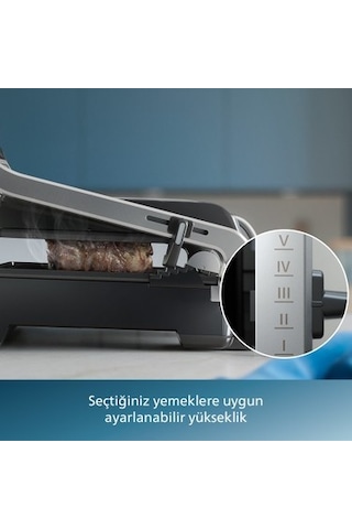 2200w Güçte Izgara Ve Tost Makinesi, Çıkarılabilir Plakalar İle