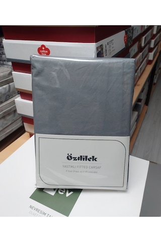 Özdilek Colourist Battal Çift Kişilik Çarşaf Seti 180x200 Kül Gri Kül Gri