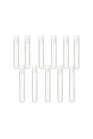 12x75 Mm Kapaklı Deney Tüpü Dibi Yuvarlak 100 Adet