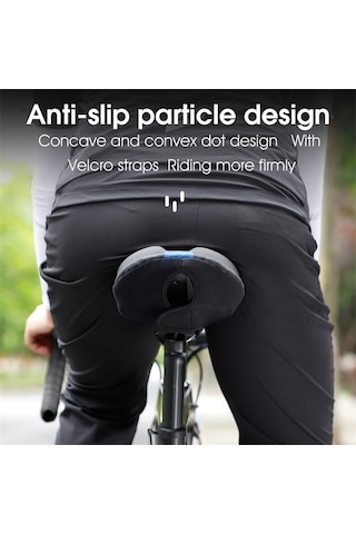 Tongxida Bisiklet Pu Deri-silikon Yastık Kılıfı, Dağ Bisikleti İçin Sponge Döşeme, Sırt Ağrısı Azaltıcı, Konforlu Sürüş, Siya Kırmızı