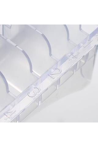 Shineyee Wahl Saç Kesme Makinesi İçin 10 Parça Renkli Metal Kaplama Limit Tarak Seti - 1.5mm-25mm