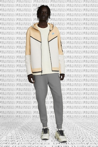 Nike Sportswear Tech Fleece Full Zip Hoodie Fermuarlı Kapüşonlu Sweatshirt Bej