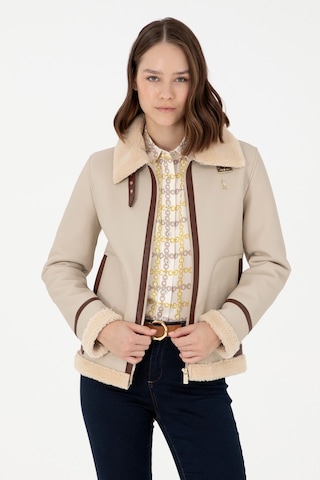 U.s. Polo Assn. Kadın Ekru Deri Mont-kaban 50297261-vr019 Ecru