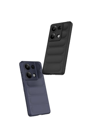 Nourthkiingdom Redmi Note 13 Pro 4g Kılıf Esnek Tpu Oyuklu Arka Yüzey Tasarımlı Nrtk Etnik Silikon Kapak - Lacivert Lacivert