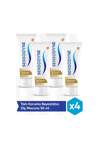 Sensodyne Tam Koruma + Beyazlatıcı Diş Macunu 4 x 50 ML