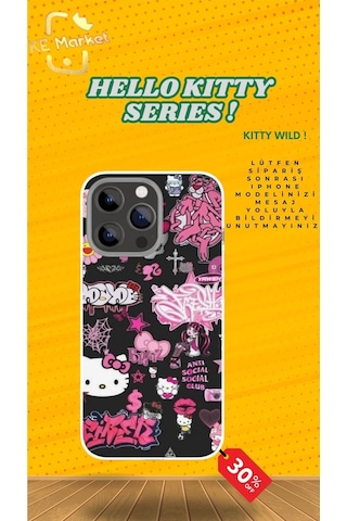 Apple Uyumlu iPhone Hello Wild Series Tüm Modellere Kılıf 678x111213141516 Plus