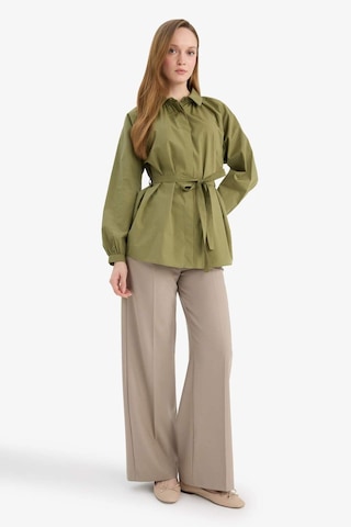 Defacto Relax Fıt Poplin Gömlek Tunik G7704ax26spkh21 Haki-kh21