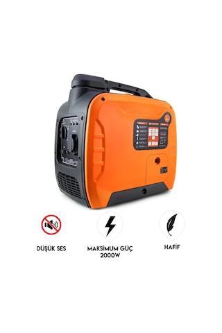 Dawreek Gs0012 2kw İnverter Benzinli Jeneratör Sessiz, Taşınabilir Güç Kaynağı