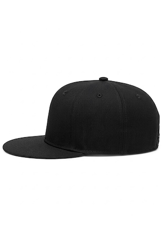 Maviş Tuhafiye Hip Hop Snapback Cap Modern Siyah Şapka Logosuz