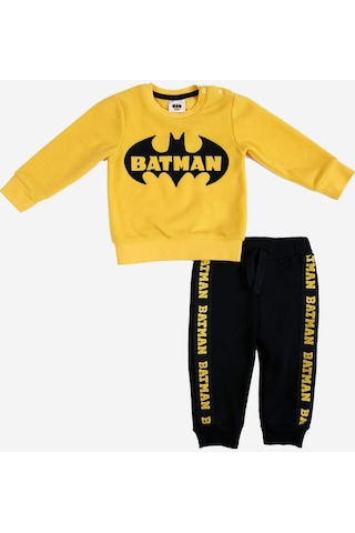 Batman Lisanslı Bebek Polar 2'li Takım 18281 BBM18281- Sarı - Siyah