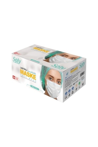 Care Siyah 3 Katlı Full Ultrasonik Maske 1 Paket 50 Adet