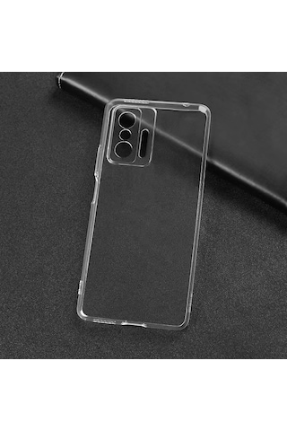 Xiaomi Mi 11t Pro 5g İle Uyumlu Kılıf Şeffaf Kamera Korumalı Esnek Silikon Telefon Kılıfı Kapak