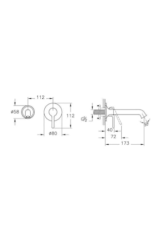 Artema A4288929 Origin Classic Ank.Lav.Bat Sıva Üstü 2d Soft Bakır Ankastre Lavabo Bataryası