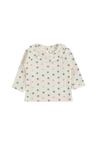 Civil Baby Puan Empirme 6-18 Ay Sweatshirt - Ekru