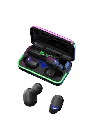 E10 Mipods Bt 5.1 Oyuncu Kulaklığı Işıklı Led Göstergeli Bluetooth Kulakiçi Kulaklık