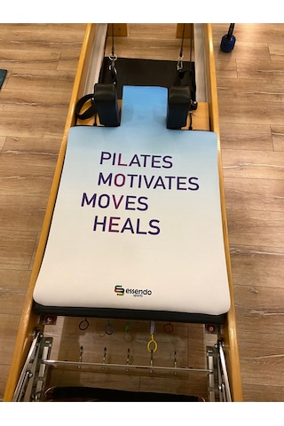 Mavi Beyaz Pilates Reformer Mat Pilates Matı Mavi Beyaz Çok Renkli