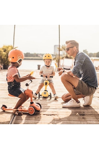 Scoot And Ride Helmet Bebek Kaskı Xxs-S Sarı 181206-96390