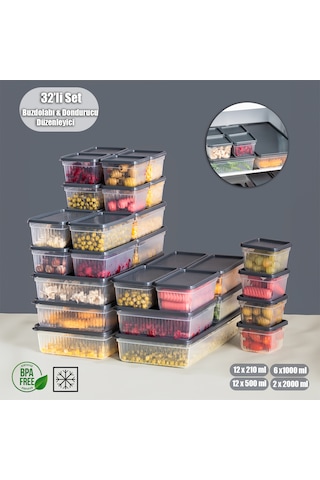 Porsima 2014 32'li Buzluk Buzdolabı Düzenleyici Saklama Kabı Antr