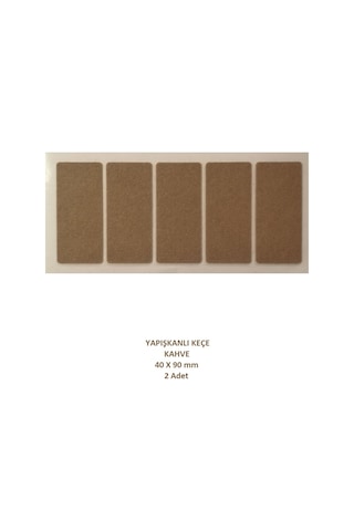 Zemin Koruyucu, 40x90 mm Keçe, Kahve (2 Adet)