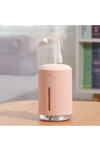 Novahub Yeni 320ml Ultrasonik Nemlendirici Aromalı Yağ Difüzör Usb Ev Araba Aromaterapi Gece Lambası Beyaz