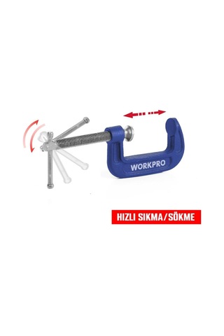 Workpro Wp232017 50mm G Tipi İşkence Fr Wp232017