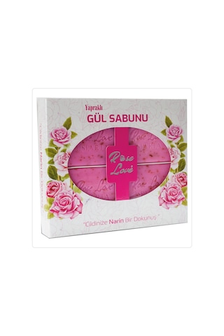 Rose Love Gül Yapraklı Banyo ve Güzellik Sabunu 80 G 4'lü