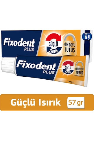 Fixodent Plus Güçlü Isırık Diş Protezi Yapıştırıcı Krem 57 G