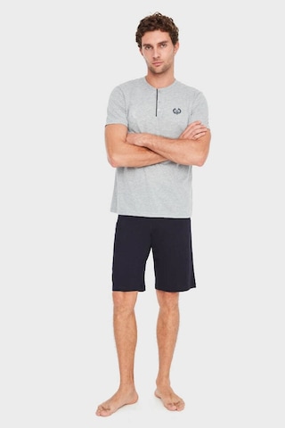 Mod Collection Erkek 3 Lü Pijama Takımı Gri 001