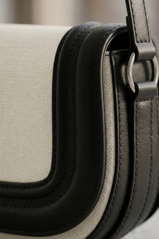 Vellbags Siyah Ekru Kadın Çanta Modern Şık Çapraz & Omuz Çantası Krem - Siyah