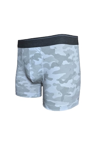 Blackspade Erkek Pamuklu Boxer - Gri Kamuflaj Gri