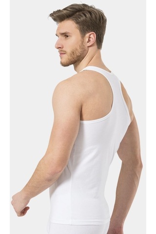 Türen Erkek Halter Yaka Likralı Spor Atlet 171/beyaz 001
