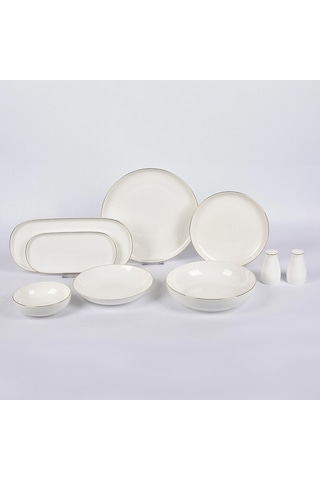 Vitale Yuvarlak Beyaz Servis Takımı Mtfk.0118