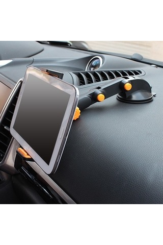 Wisdomselect 360 Derece Dönen Araç Telefonu Tutucu Siyah Vantuzlu H456u8