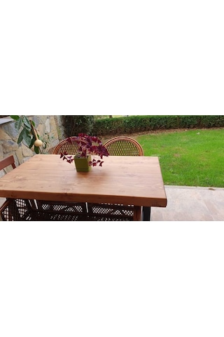 Deryawood Ahşap Yemek Masası 8 Kişilik-80-180