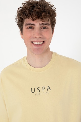 U.S. Polo Assn. Erkek Oversize Fit Bisiklet Yaka Açık Haki Tişört 50299543-VR183